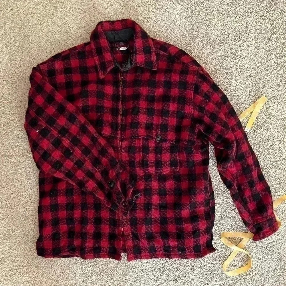 Vintage Johnson cruiser plaid wool jacket